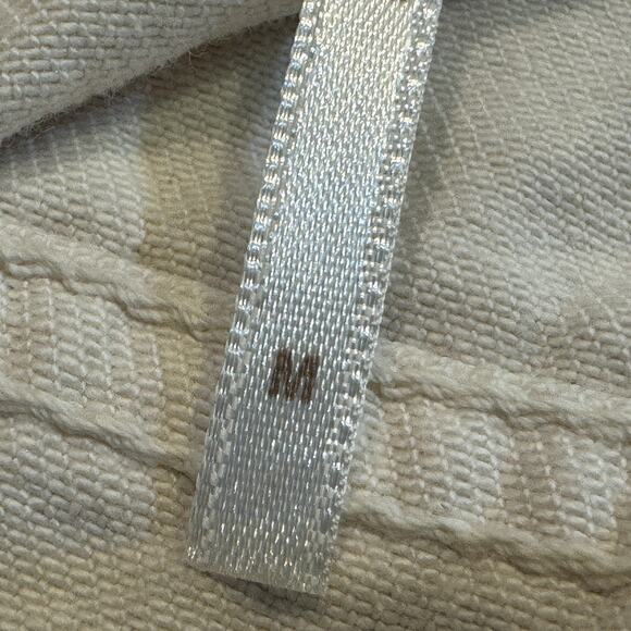 Free People Jean Jacket Size Medium Off‎ White Denim Button Front Long Sleeve - Picture 7 of 8